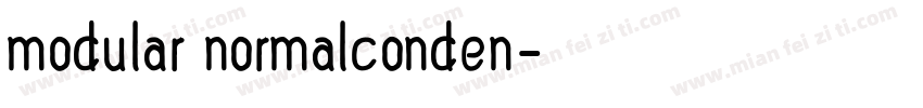modular normalconden字体转换